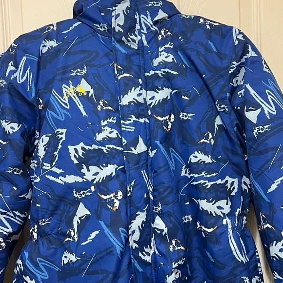 AFILOK kids winter overalls ski suit Blue and White Snowsuit Youth - Picture 10 of 15